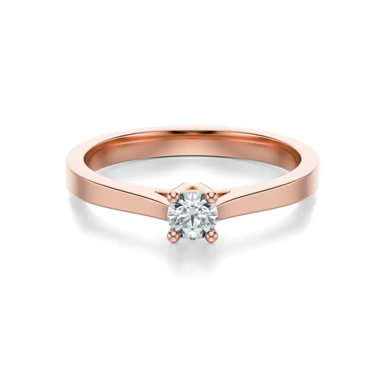 Pierścionek zaręczynowy z brylantem